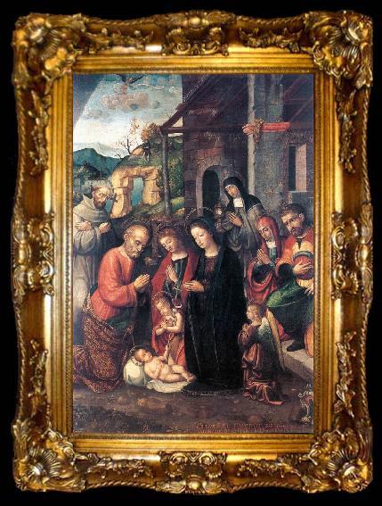 framed  FASOLO, Bernardino Nativity se, ta009-2